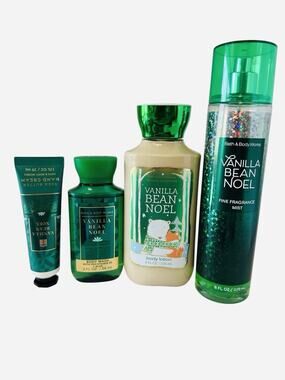 NEW 4 Bath and Body Works “Vanilla Bean Noel” Item Bundle